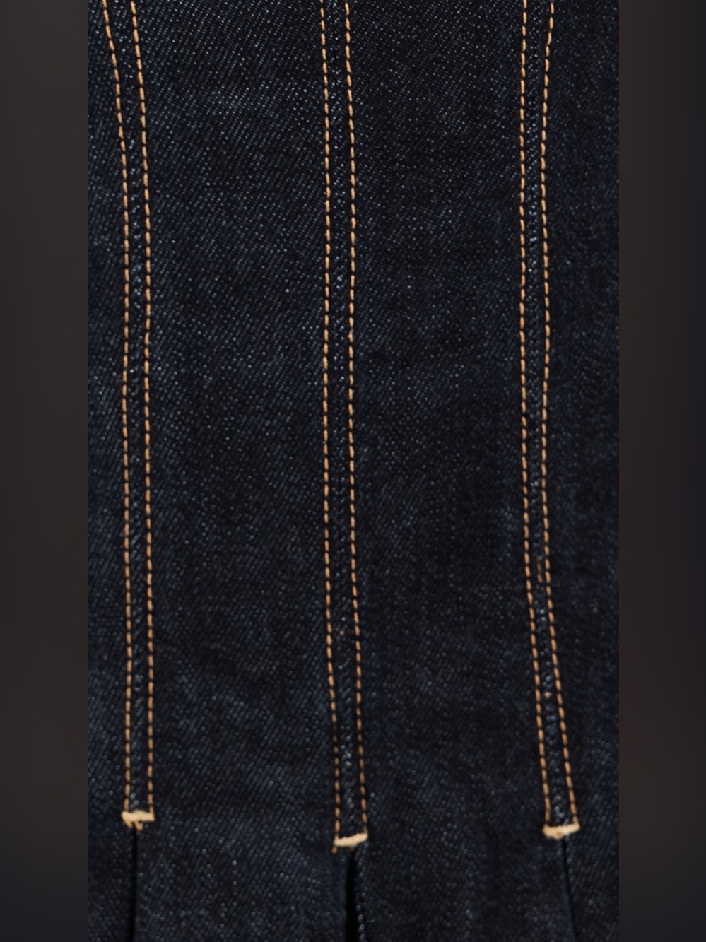 Alice + Olivia Square-Neck HOLLIS DENIM MINI DRESS - Picture 10 of 12